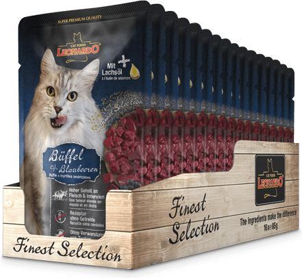 Actual product image Leonardo Cat Food Buffalo & Blueberries (Adult, 1 pcs., 90 g)