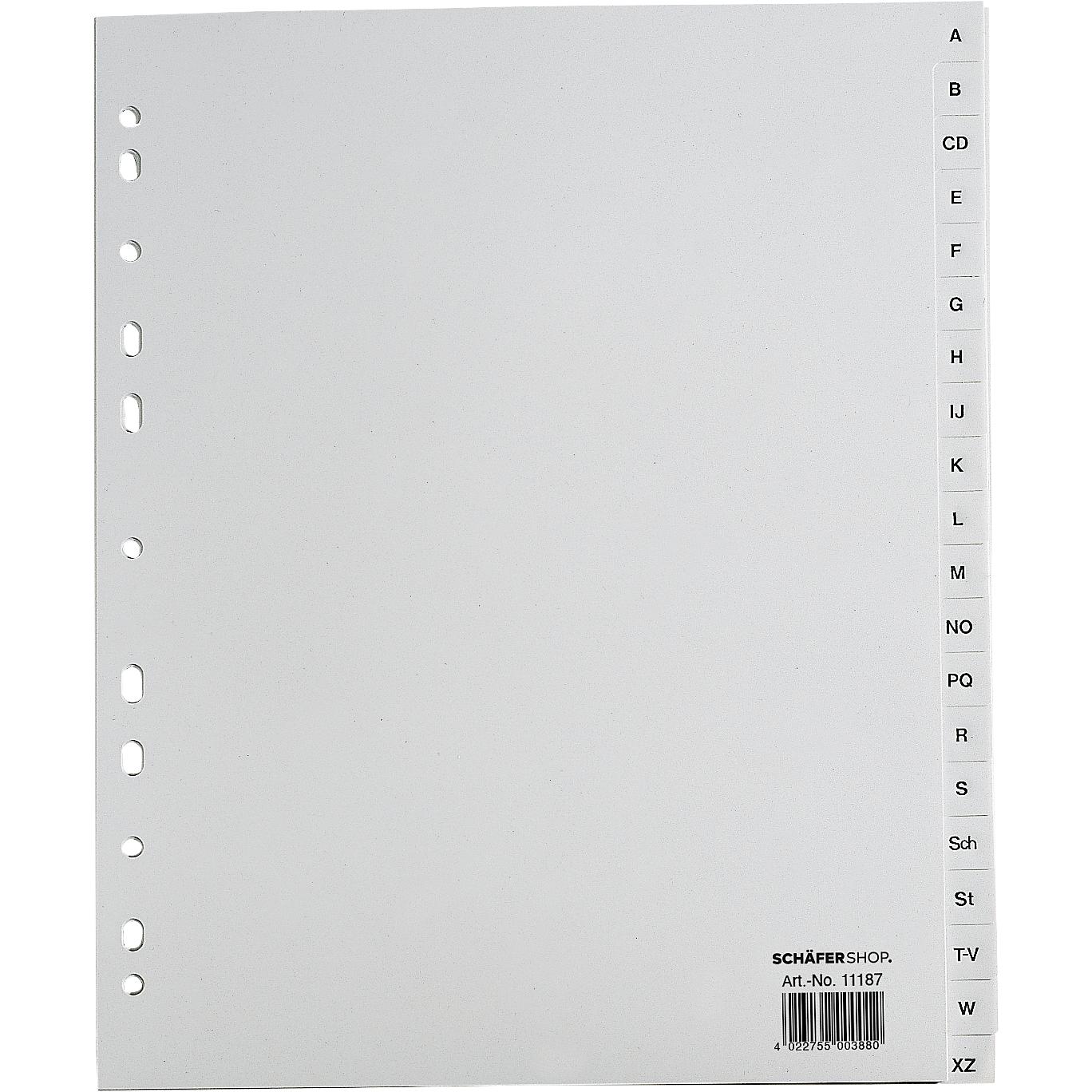 20x Schäfer Shop, Ordner Zubehör, PP-Ordner-Register, diverse Ausführungen, einzeln