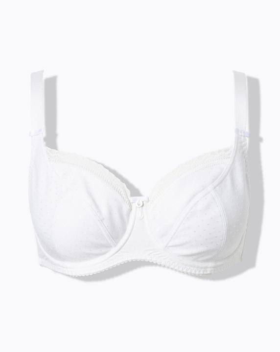 Actual product image Ulla Popken Tonal Polka Dot Underwire Bra (110 E)