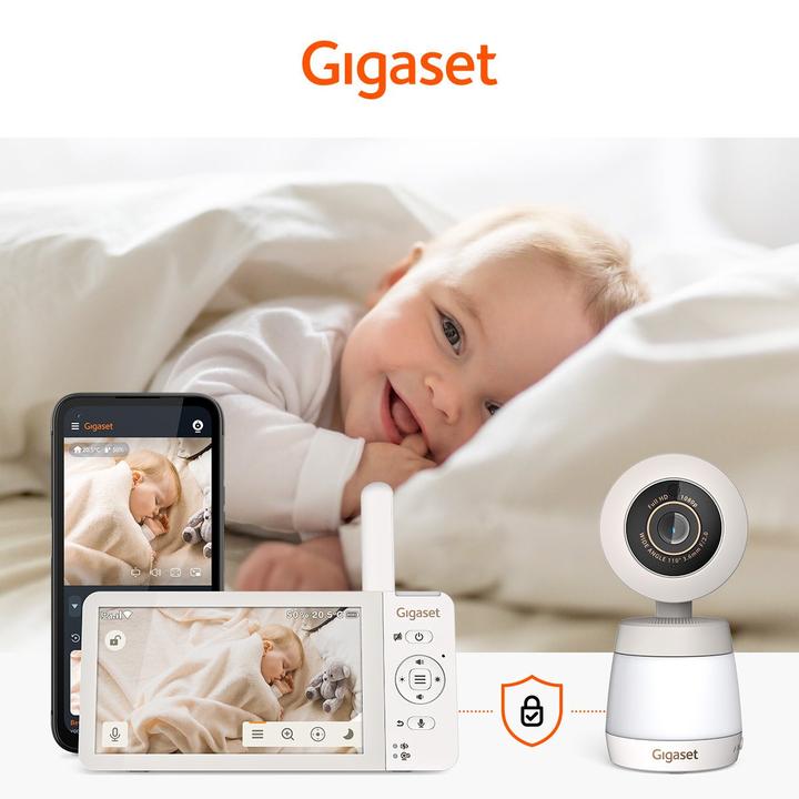 Produktbild Gigaset BABY 700 Connected w (Babyphone mit Kamera, 300 m)