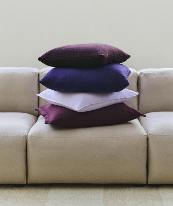 Actual product image HAY - Texture Cushion 50x50 cm (Burgundy) (50x50 cm)