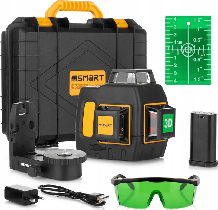 Productafbeelding Smart365 laser płaszczyznowy 3x360 40m zielony pilot bluetooth