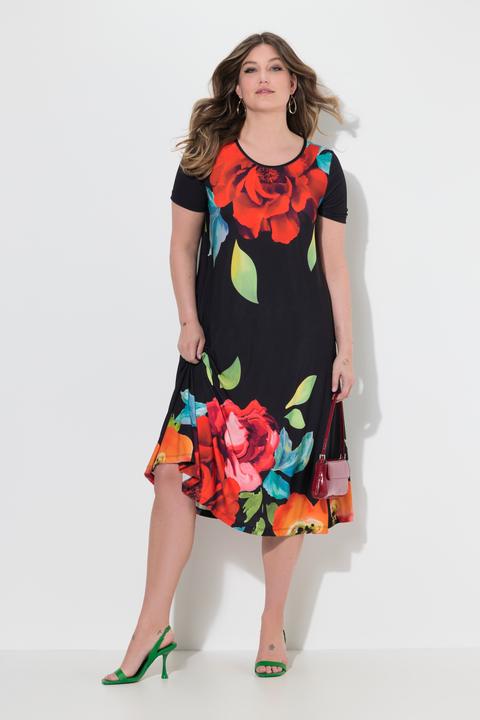 Produktbild Miamoda Kleid, A-Linie, Blumenmotiven (44)