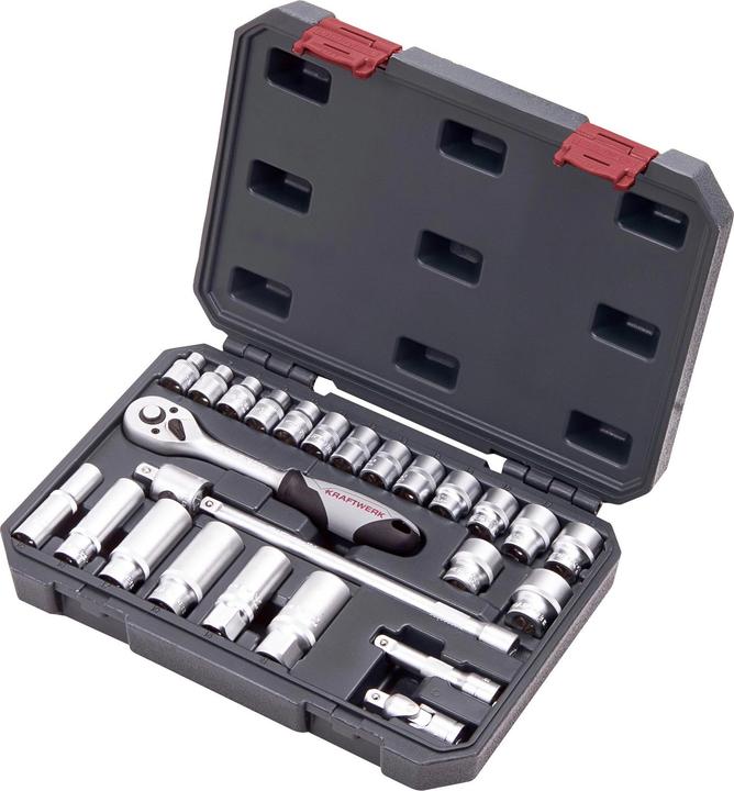 Actual product image Kraftwerk Basic-Line socket spanner set