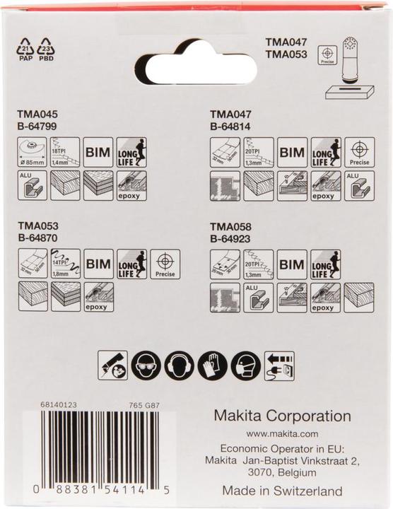 Image du produit Makita Jeu de lames de scie plongeante