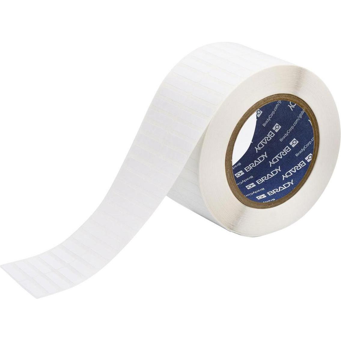 Brady, Etiketten, THT-13-473-10, Spannungsableitender Polyester, Weiss, 31.75 x 6.35 mm, permanent, 2-bahnig (1