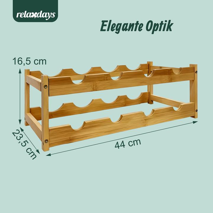 Immagine prodotto Relaxdays Porta vino (45 x 23.50 x 16.50 cm)