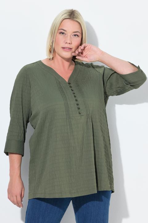 Actual product image Ulla Popken Bubble Texture Blouse (60)