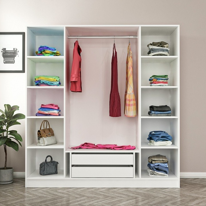 Produktbild Skye Decor Kale Mirror Four Door Wardrobe