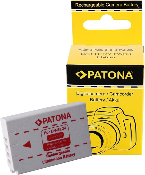 Actual product image Patona Battery EN-EL24, 550 mAh / 7.2V (Camera battery)