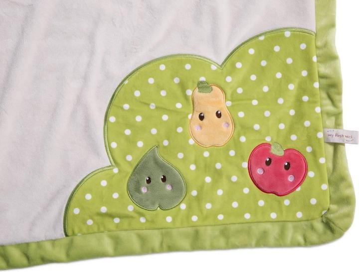 NURY Coperta Neonato In Cotone Biologico – Con Coniglietto, Morbida E Traspirante, Per Passeggino E Culla, Regalo Per Nascita