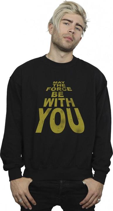 Actual product image Star Wars Mens May The Force Be With You Sweatshirt (XXL)