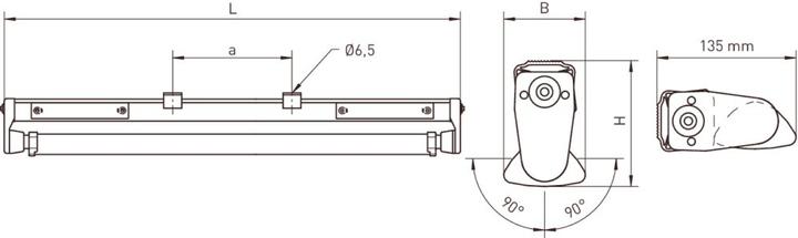 Produktbild Norka LED-Feuchtraumleuchte PL-1000-01 M1500