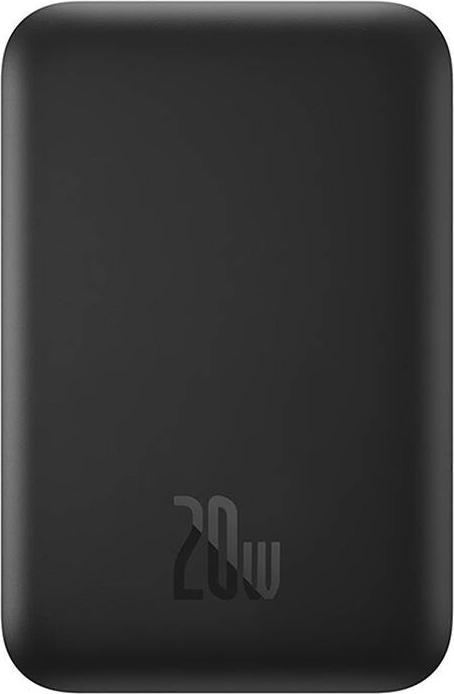 Actual product image Joyroom Mini Wireless PowerBank 20W Baseus (black) (6000 mAh, 20 W, 22.20 Wh)