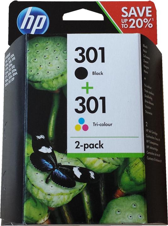 Produktbild HP 301 2-pack (BK, C, M, Y)
