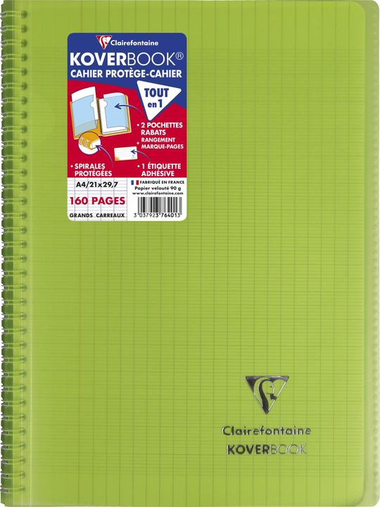 Actual product image Clairefontaine Koverbook (A4, Checked, Soft cover)