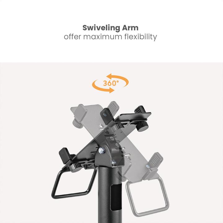 Image du produit Roline Support universel pour terminaux de cartes de crédit, pivotant et inclinable (Tables)