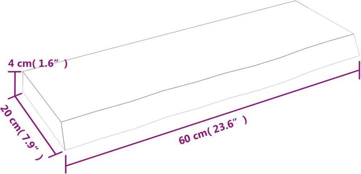 Immagine prodotto vidaXL Lian (60 x 20 x 4 cm)