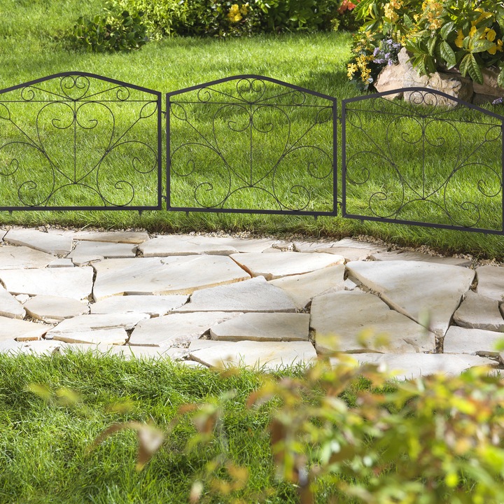 Image du produit Relaxdays 4x Clôture de parterre (240 cm)
