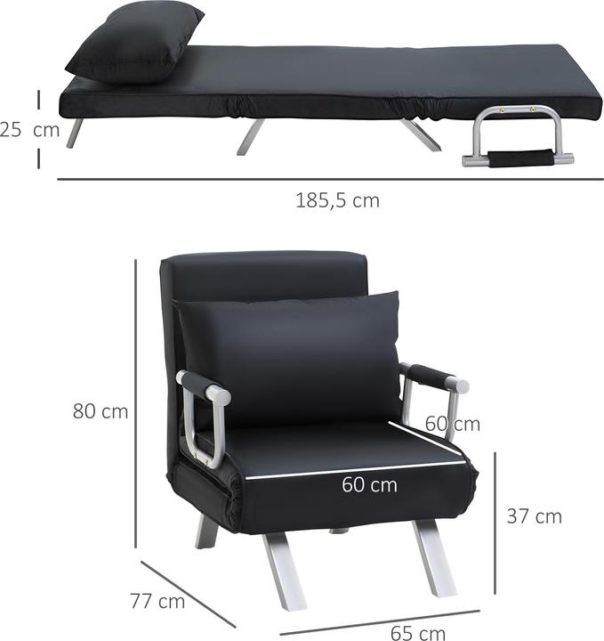 Actual product image Homcom Sleeping chair