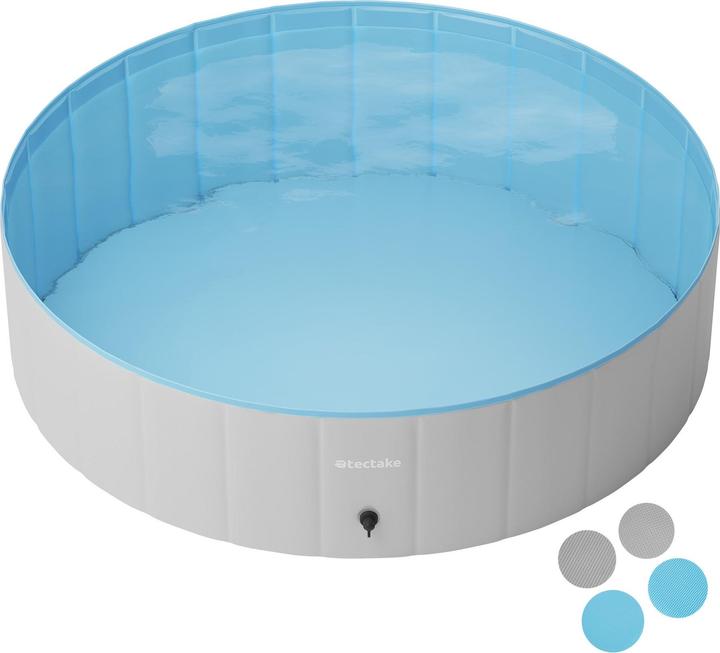 tectake Hundepool Nele, faltbar, mit Schlauchanschluss (Hundepool)