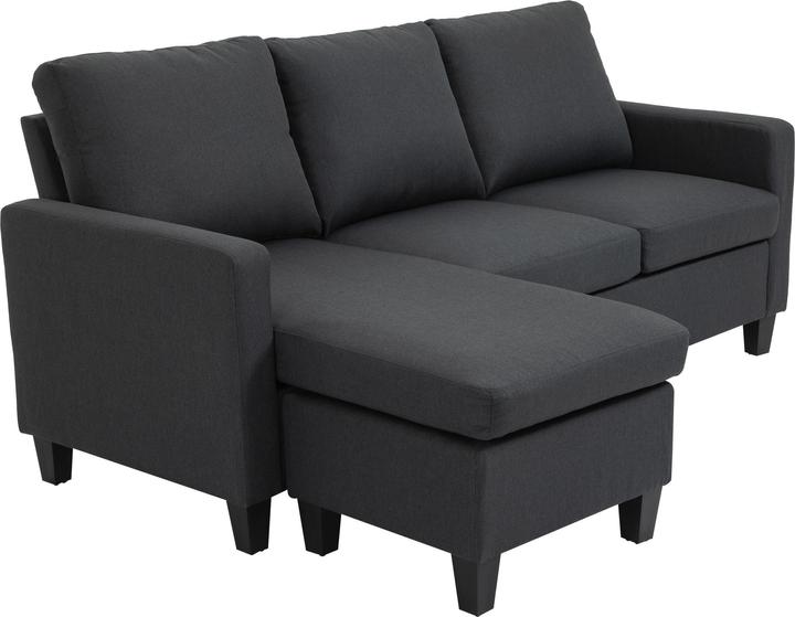 Produktbild Homcom 3-Sitzer-Sofa mit zwei Liegesesseln und einer Chaiselounge (3-Sitzer)