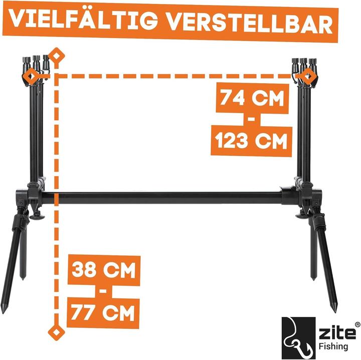 Immagine prodotto Zite Rod Pod Rutenhalter für 3 Angelruten