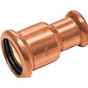 Sanha, Rohrverbindungstechnik, reduktionsmuffe 28x15mm - 28x15 mm med 2 muffer. Cu press. M og V bakker (Rohrreduktion)