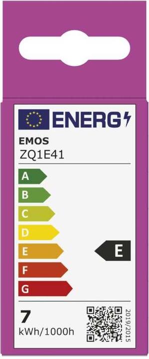 Energie-Label Emos LED Lampe Classic Mini Globe / E14 / 6,5 W (60 W) / 806 lm / Warmweiss (E14, 806 lm, 1 x)