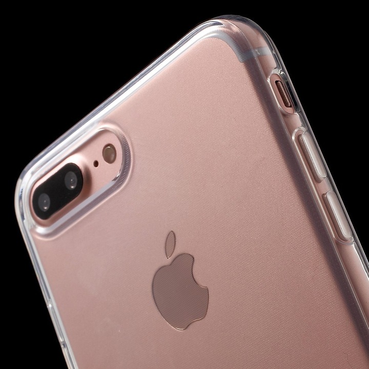 Produktbild Cover-Discount iPhone 8 Plus / 7 Plus - Gummi Silikon Hülle extra dünn transparent (Apple iPhone 7 Plus, Apple iPhone 8 Plus)