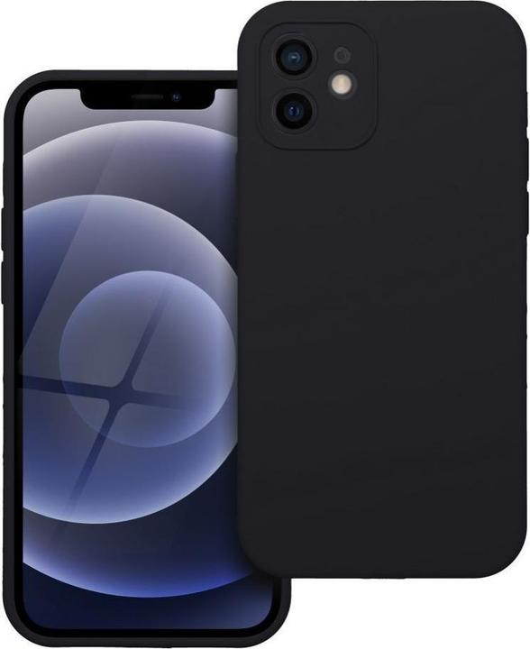 Produktbild OEM Back panel cover Case SILICONE 2mm for IPHONE 12 black (Apple iPhone 12)