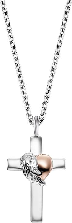 Immagine prodotto Engelsrufer ERN-CROSSHEART-BIR Collana da donna con croce da 40 mm, regolabile (Argento 925, 40 cm)