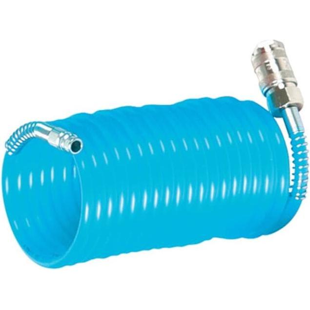 Aircraft, Pipeline, Spiralschlauchset Innen-Ø 6 mm Aussen-Ø 8 mm Länge 5 m blau Kupplung DN 7,2