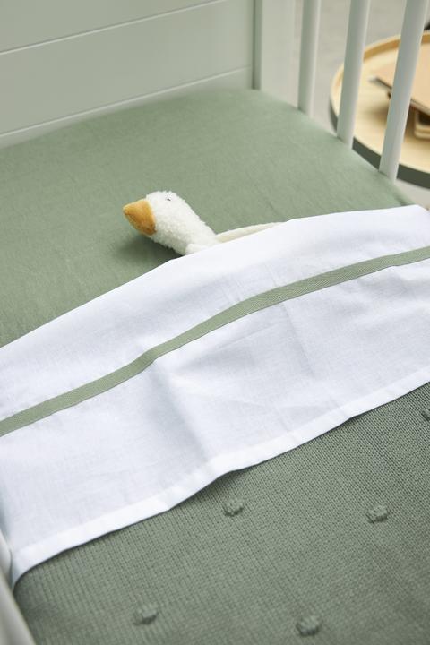 Actual product image Meyco Baby blanket large Mini Knots - forest green - 100x150cm (100 x 150 cm)