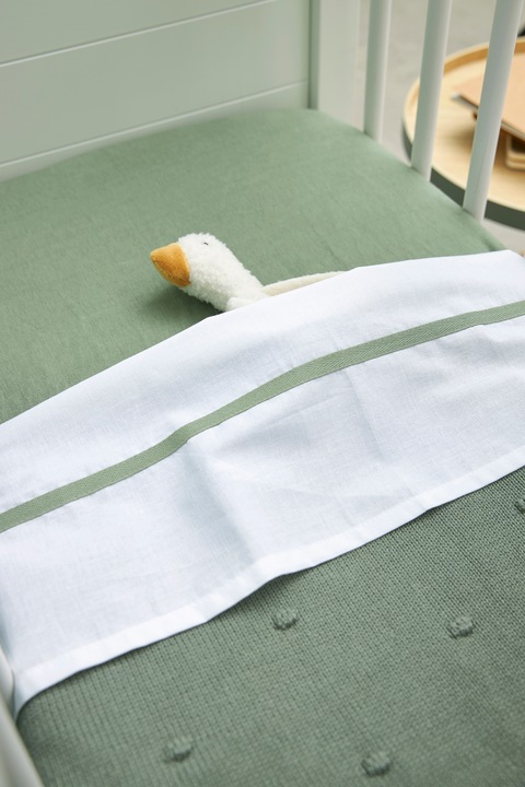 Actual product image Meyco Baby blanket large Mini Knots - forest green - 100x150cm (100 x 150 cm)