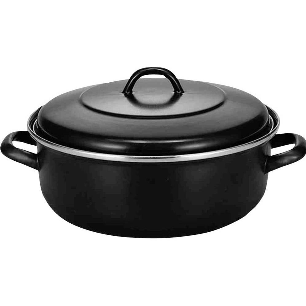 Krüger Bratentopf (28 cm, Bräter + Schmortopf, Emaille) (KB28)