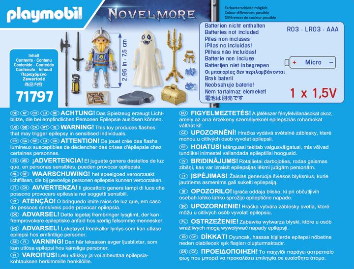 Immagine prodotto Playmobil Fantasma e cavaliere del castello (71797, Playmobil Novelmore)