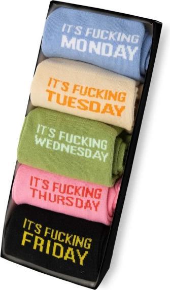 Produktbild Fisura Socken "Fucking-Week" (5er Pack, 38 - 45)