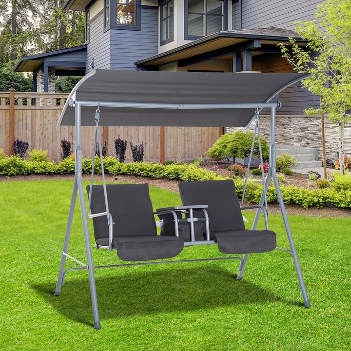 Immagine prodotto Outsunny Altalena da giardino con tetto apribile