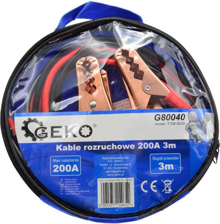 Immagine prodotto GEKO Cavo di avviamento 200A 3m (200 A)