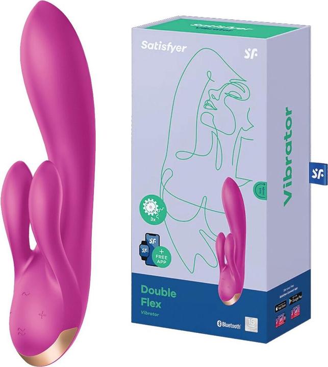 Actual product image Satisfyer Double Flex Rabbit Vibrator