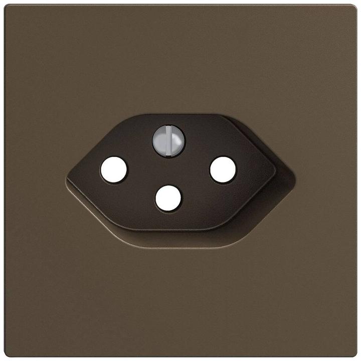 Produktbild Feller EDIZIO DUE Abdeckset Steckdose 1xT13 coffee