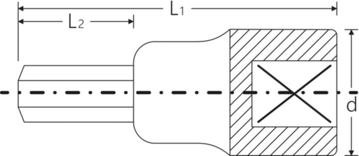 Produktbild Stahlwille InnenSechskant SteckschlüsselBitEinsatz (17 mm)
