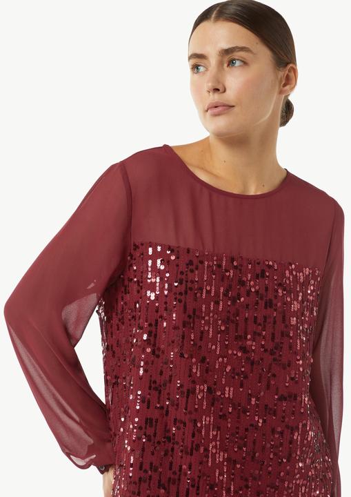 Actual product image Comma Bluse Pailletten-Bluse aus Chiffon (40)