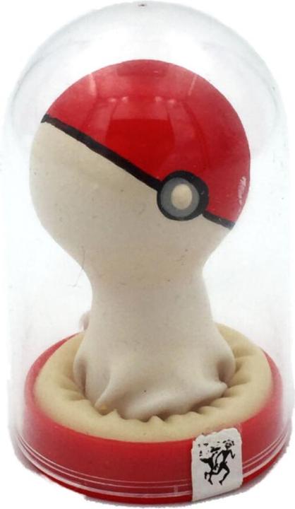 Condomerie - Handbemalte Neuheitskondome Pokeball Rot-Weiss