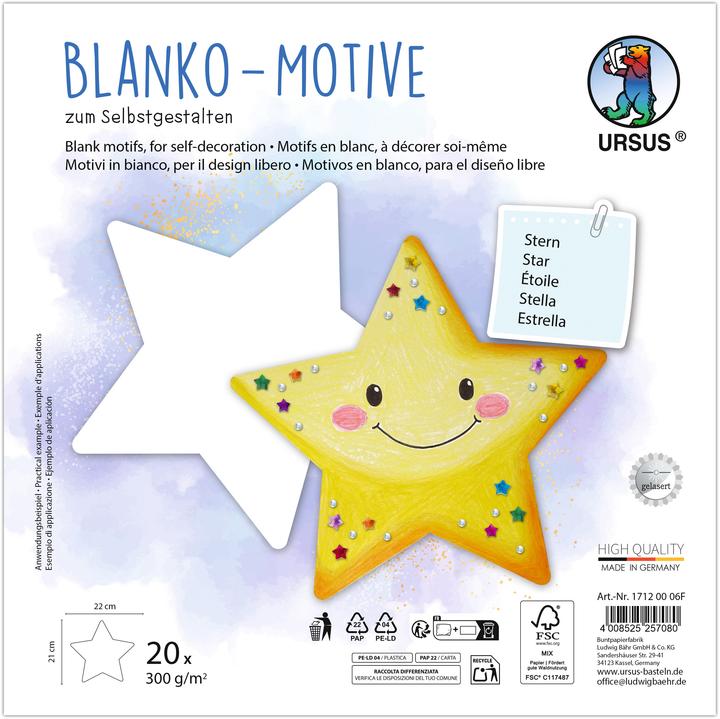 Produktbild Ursus Blanko Fotokarton-Motive (300 g/m², 20x)
