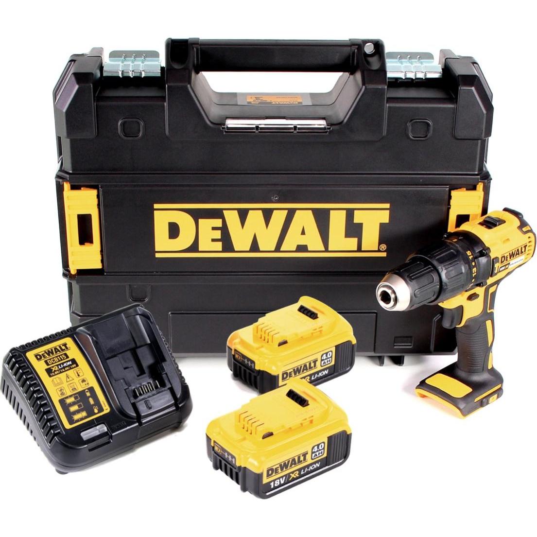 Thumbnail - DeWalt, Bohrmaschine + Akkuschrauber, DCD 778 M2T Akku Schlagbohrschrauber 18V 65Nm + 2x Akkus 4,0Ah + Ladegerät in TSTA...