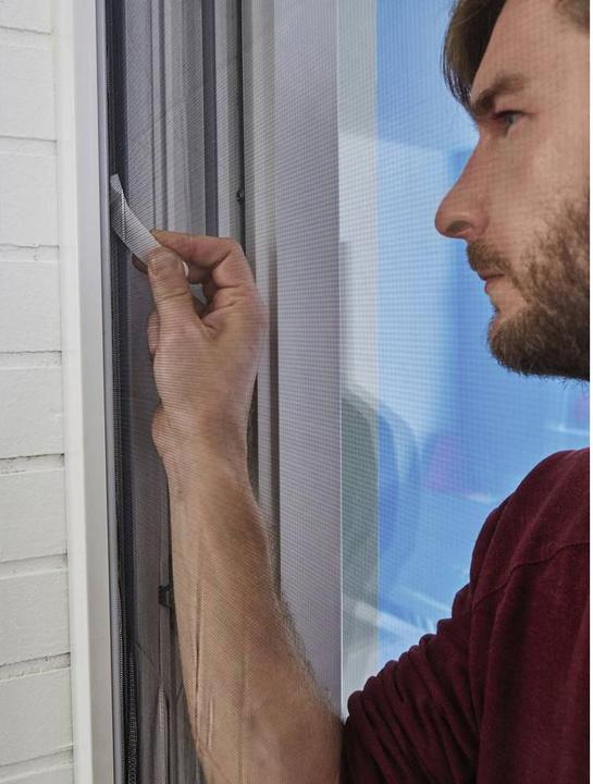 Actual product image tesa Insect screen COMFORT for windows, with Velcro tape, self-adhesive, without drilling (120 x 240 cm)