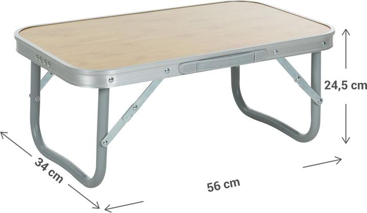 Actual product image Orion Flat folding camping table, camping table, weatherproof, 56 x 34 x 24 cm