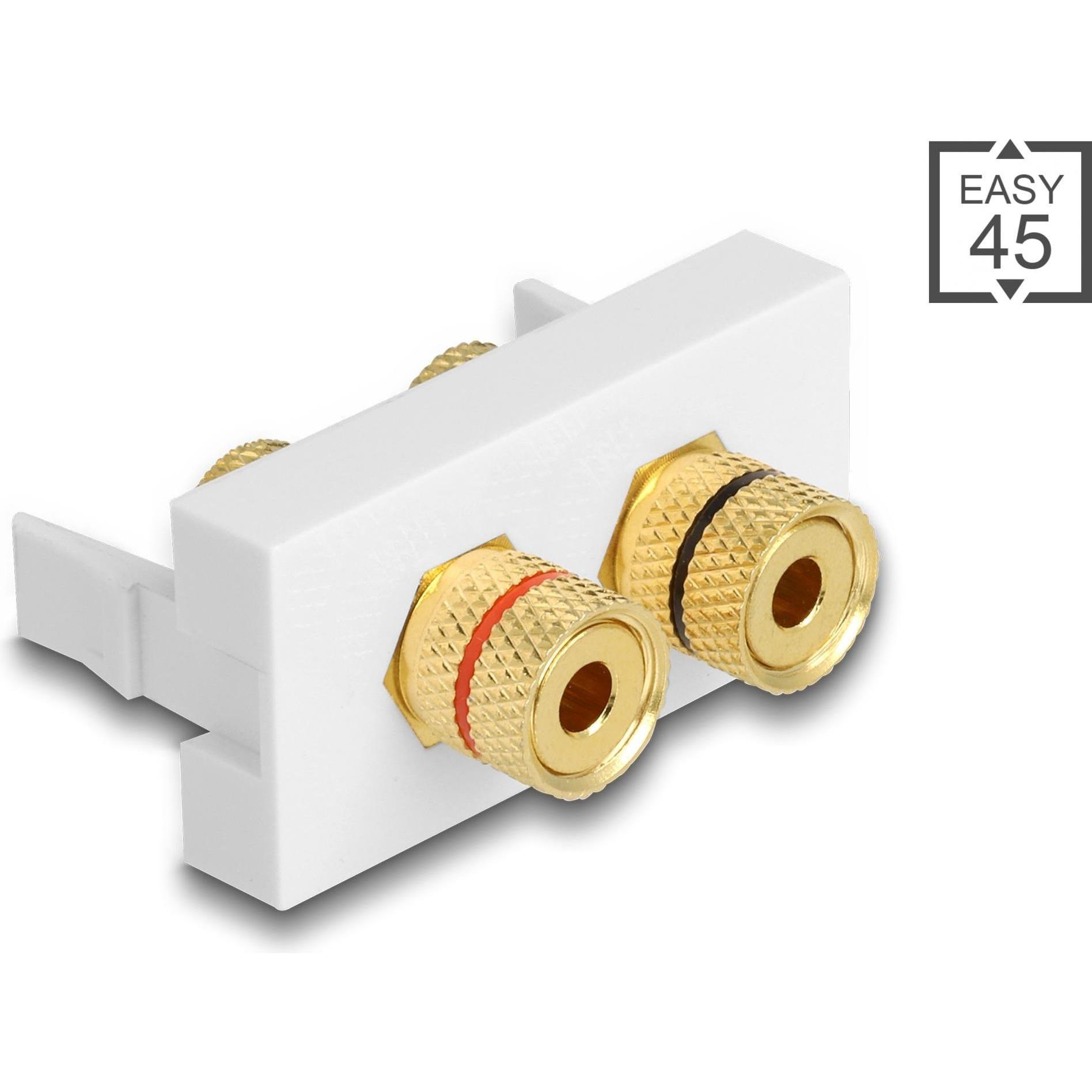 Delock Audio-Adapter 22.5x45mm, Optik 1 Spezial - Spezial, Audio Adapter, Weiss